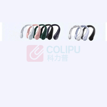 几素 挂脖风扇 5000mAh 5档风力 16.5h劲风续航 360°环绕健康风 (云雾灰)