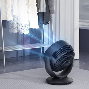 美的 Midea 台式循环遥控电风扇 FGA18UHR 节能大风量空调伴侣扇6小时预约定时轻音3D送风(线下同款)