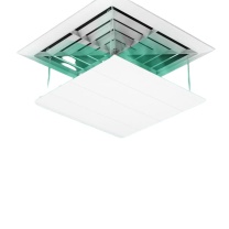 安赛瑞 中央空调挡风板 5D00430 尺寸:60x60CM 材质:塑钢 规格:天花四方口塑钢款