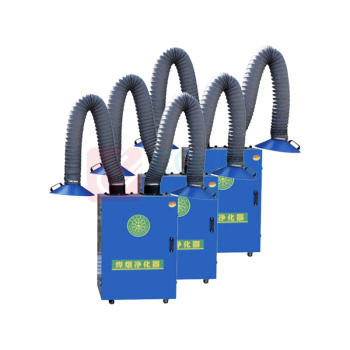 威邦 移动式工业焊烟净化器 烟尘收集大吸力净化器 双臂 380V 功率2.2KW