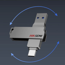 海康威视 HIKVISION U盘 X307C USB3.2旋转双接口