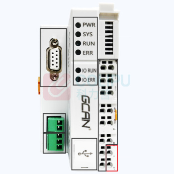 广成 plc控制器 GCAN-PLC-302-P(Codesys) (白色) 国产工控板支持插片扩展带I/O数字量输入输出模块CANopen Codesys软件