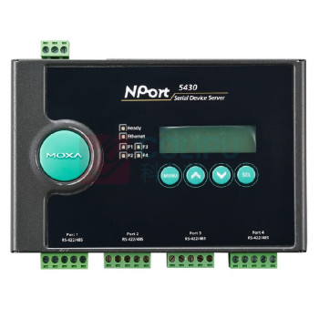 MOXA 串口服务器 NP0TR-54301 NP0TR-54301 RJ45;DB9公头 158×103×33mm 黑色 1个/个 个