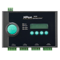 MOXA 串口服务器 NP0TR-54301 NP0TR-54301 RJ45;DB9公头 158×103×33mm 黑色 1个/个 个