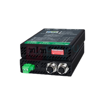 智嵌物联 2+2千兆百兆车载以太网交换机 ZQWL-AES6202-L-M12 T1端罗森博格接口 网口为M12接口