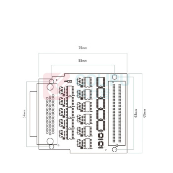 ALINX 11路 RS422 RS485 通信模块 FMC 子卡 FL3491