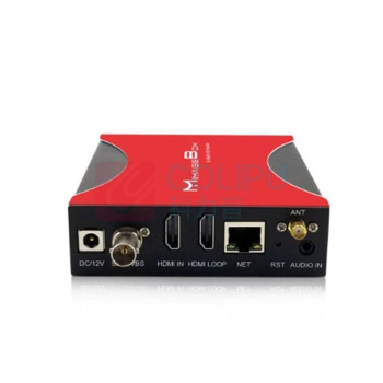 也仁 编码器 3GSDI/HDMI/CVBS 带WIFI可无线推流 (黑红色)