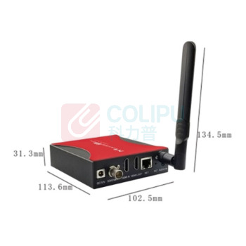也仁 编码器 3GSDI/HDMI/CVBS 带WIFI可无线推流 (黑红色)