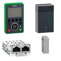 施耐德 Schneider 变频器装置 ATV930C25N4C+VW3A7101+VW3A1111+VW3A3627 2台(发射端+接收端) 单模单纤SC接口 RS232 BD-9串口
