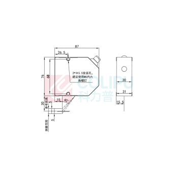 科瑞 高精度激光三角位移传感器 ZTS003-EN-CIU-CSPU