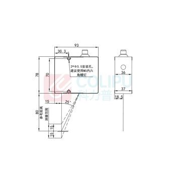科瑞 高精度激光三角位移传感器 ZTS008-EN-CIU-CSP