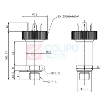 卓航 压力传感器 ZHPA04D-35MPa-0~10V