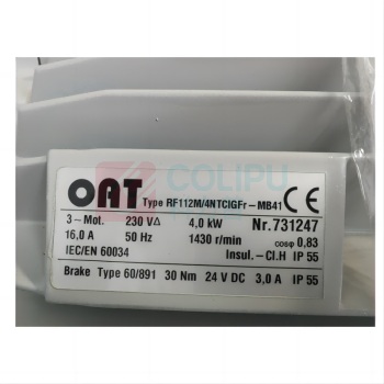OAT 变桨电机 RF112M/4KTYFRIG-MB40,4.0KW