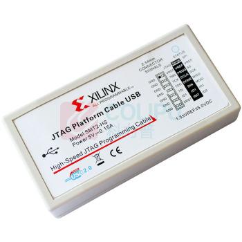 全邦达 仿真器Xilinx下载器 Platform Cable USB 赛灵思CPLD/FPGA烧录 标配+转接板+5种排线+发票