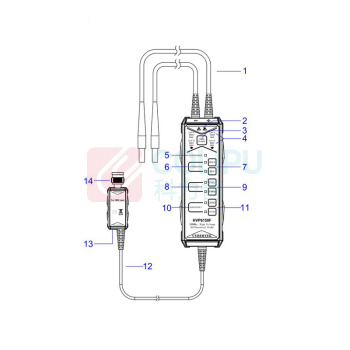 CYBERTEK 示波器电压探头高压差分探头 HVP6350G(3500Vpk/350MHz)