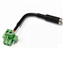 OTHER DC005电源转接线适配工控设备 DC24V电源5.08-2P带锁插头 20cm