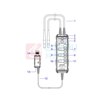 CYBERTEK 示波器电压探头高压差分探头 HVP6350F (3500Vpk/200MHz)