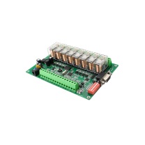 智嵌物联 8路串口继电器控制终端控制板 ZQWL-IO-1BX1R8 欧姆龙继电器 不含电源适配器跟外壳