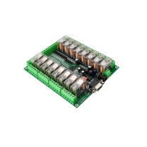 智嵌物联 16路口继电器控制终端控制板 ZQWL-IO-1BX1R16 欧姆龙继电器 不含电源适配器跟外壳