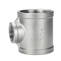 辽誉 304不锈钢异径三通 DN15×DN8 -4分*2分 BSPT(ZG)螺纹