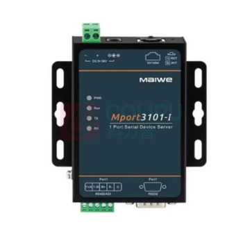 迈威 工业级单串口服务器 Mport3101-I RS485/232/422转以太网模块串口转网口