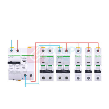 施耐德 Schneider 电气剩余动作电流保护A类30mA漏电空气开关断路器 IC65N 2P 40A开关 A9F18240+A9V57240