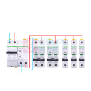 施耐德 Schneider 漏电保护开关 A9系列iC65N A9F18463+A9V08463 4P C63A