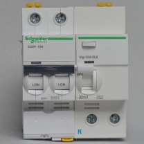 施耐德 Schneider 断路器 iC65N-C6A-2P+VEA 30mA 6A-2P 带漏保 