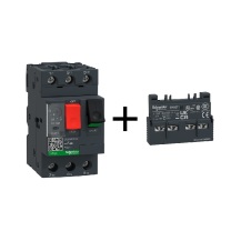 施耐德 Schneider 电动机断路器带辅助触点模块 GV2-ME32C/24-32A+GVAE11 GV2-ME32C/24-32A+GVAE11