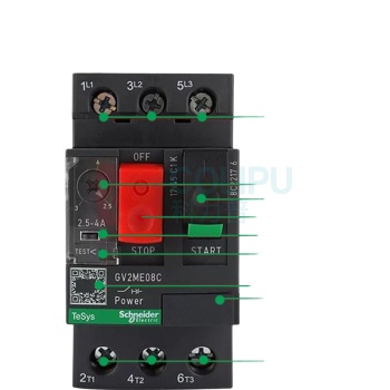 施耐德 Schneider 热磁式电动机保护断路器 GV2ME14C 带反时限\带保护