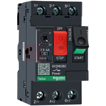 施耐德 Schneider 马达断路器 GV2ME08C/ 2.5-4A