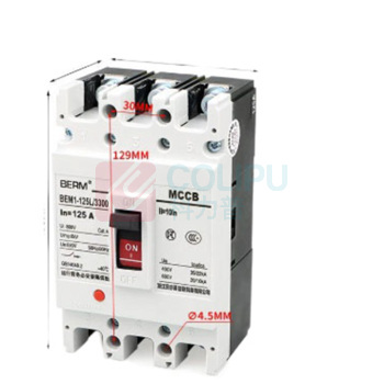 BERM BEM1 (总制) 塑料外壳断路器 BEM1-125L/3300 电流:125A