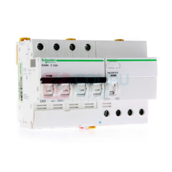 施耐德 Schneider 漏电保护断路器 iC65N 4P C32A +A9V08440