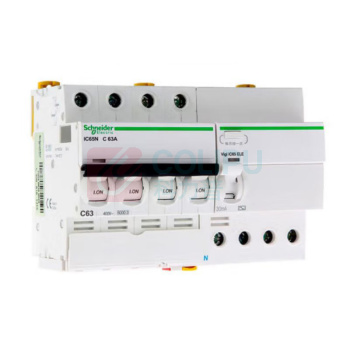 施耐德 Schneider 漏电保护断路器 iC65N 4P C63A+A9V08463