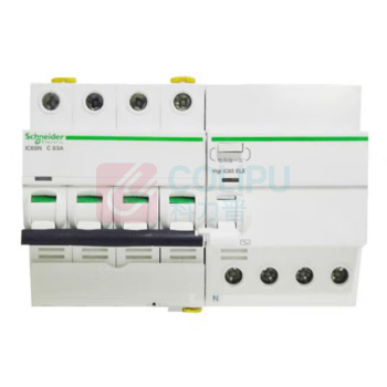 施耐德 Schneider 漏电保护断路器 iC65N 4P C63A+A9V08463