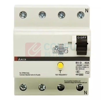 三菱 uni 塑壳漏电断路器 BV-D 4P 40A