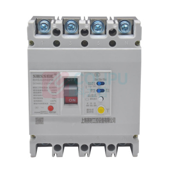 赛时工控 SHSSGK 塑料外壳式漏电断路器 SKSM8LE-250/4300 4P 250A / (浅灰)