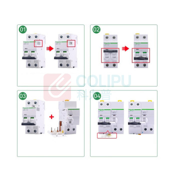 施耐德 Schneider 微型漏电断路器附件 Vigi iC65 ELE 4P 40A 30MA A9V08440 