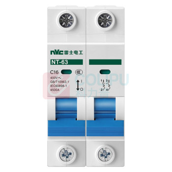 雷士电工 家用微型断路器 2P 16A NT-63C16/2 4500A