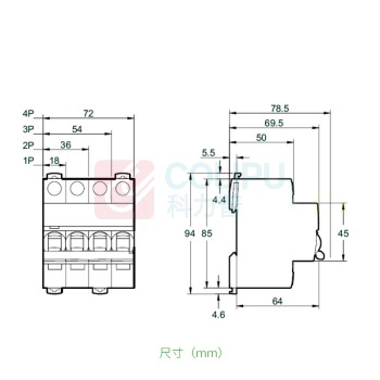 施耐德 Schneider 微型断路器 IC65N 3PC10A
