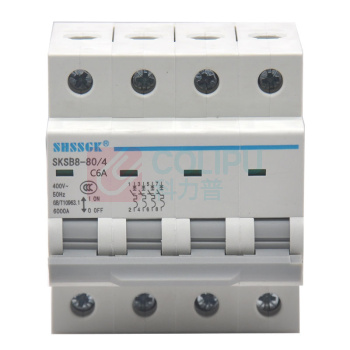 赛时工控 SHSSGK 低压空气开关 SKSB8-80/4 4P C6A / (灰白)