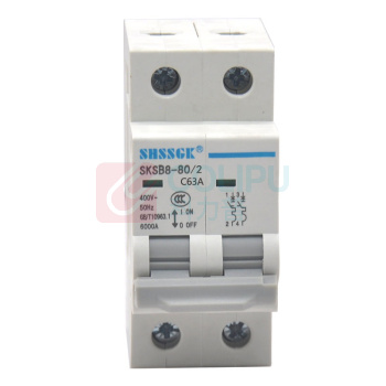 赛时工控 SHSSGK 低压空气开关 SKSB8-80/2 2P C63A / (灰白)