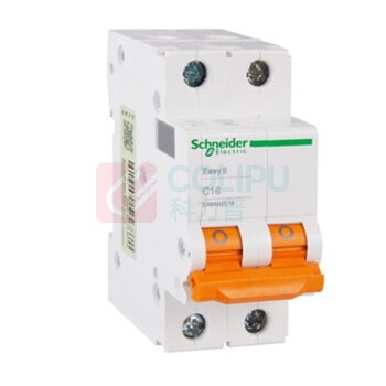 施耐德 Schneider 空气开关 A9AN2PC16A 2P C16A E9系列小型家用微型断路器 空开 不带漏保