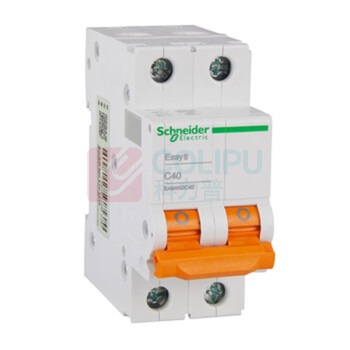 施耐德 Schneider 空气开关 EA9AN2PC40A 2P C40A E9系列小型家用微型断路器 空开 不带漏保