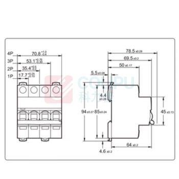 施耐德 Schneider 空气开关 iC65N 2P D型 2P D型