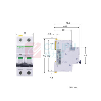 施耐德 Schneider 微型断路器 IC65N 2P C16A 