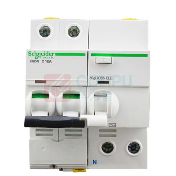 施耐德 Schneider 小型断路器带漏电附件 A9F18216+A9V57240 iC65N 2P C16A  +漏保Vigi iC65 ELE 2P 40A 30mA (单位：套)