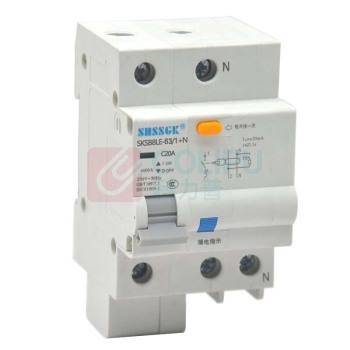 赛时工控 SHSSGK 漏保小型断路器 SKSB8LE-63/1+N C20A / (灰白)