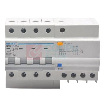 赛时工控 SHSSGK 漏保小型断路器 SKSB8LE-63/4 4P C40A / (灰白)