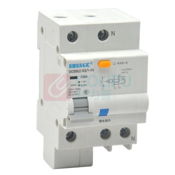 赛时工控 SHSSGK 漏保小型断路器 SKSB8LE-63/1+N C40A / (灰白)